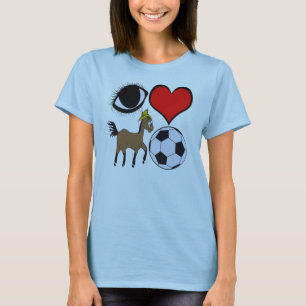 Fußball 1 der Liebe I Pferde T-Shirt