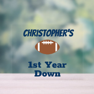 Fußball 1. Geburtstag Acrylschild