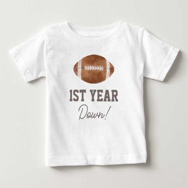 Fußball 1. Geburtstag Baby T-shirt (Vorderseite)