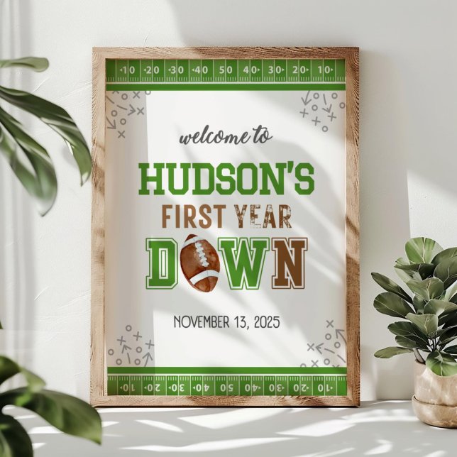 Fußball 1. Geburtstag Begrüßung erstes Jahr DowN Poster (Von Creator hochgeladen)