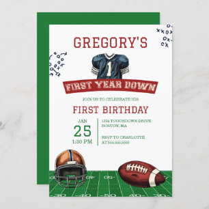 Fußball 1. Geburtstag Einladung