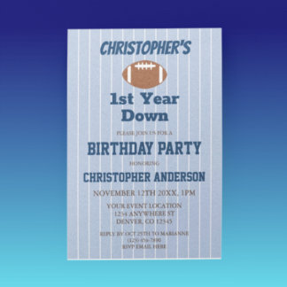 Fußball 1. Geburtstag Einladung