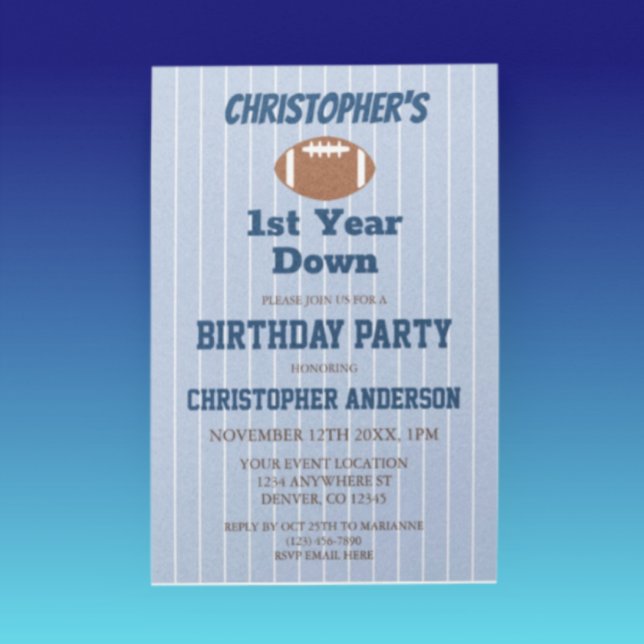 Fußball 1. Geburtstag Einladung (Von Creator hochgeladen)