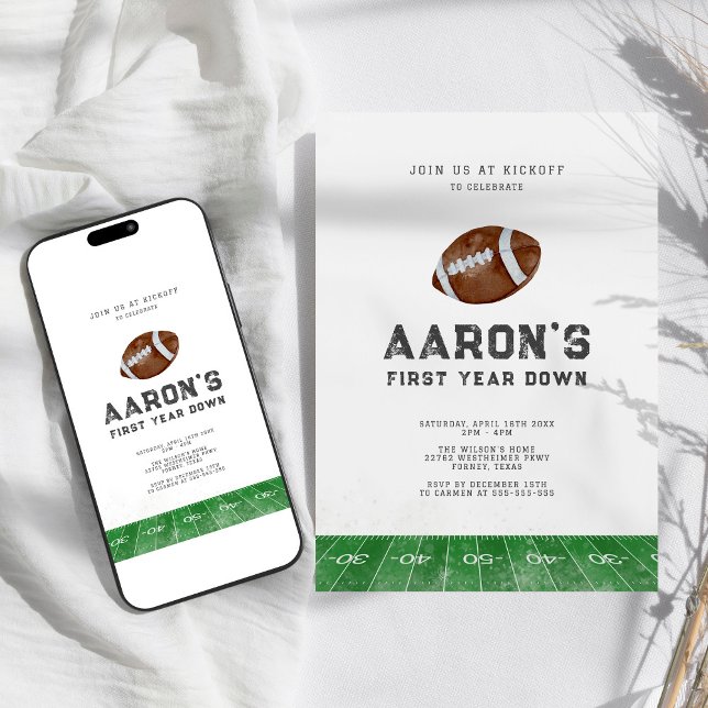 Fußball 1. Geburtstag Einladung (Von Creator hochgeladen)