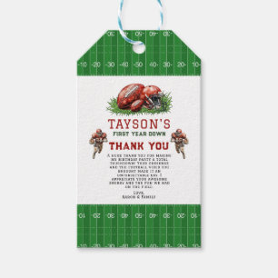 Fußball 1. Geburtstag Party Geschenkanhänger