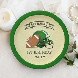 Fußball 1. Geburtstag Party Pappteller