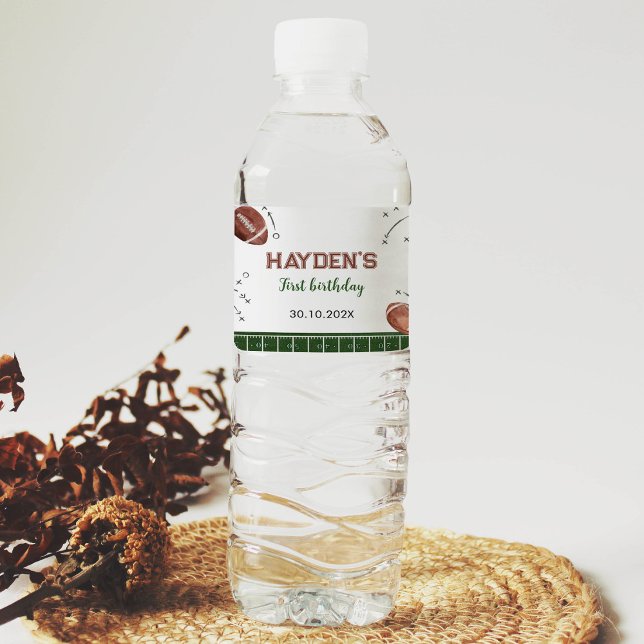 Fußball 1. Geburtstag Party Wasser Flasche Etikett (Von Creator hochgeladen)
