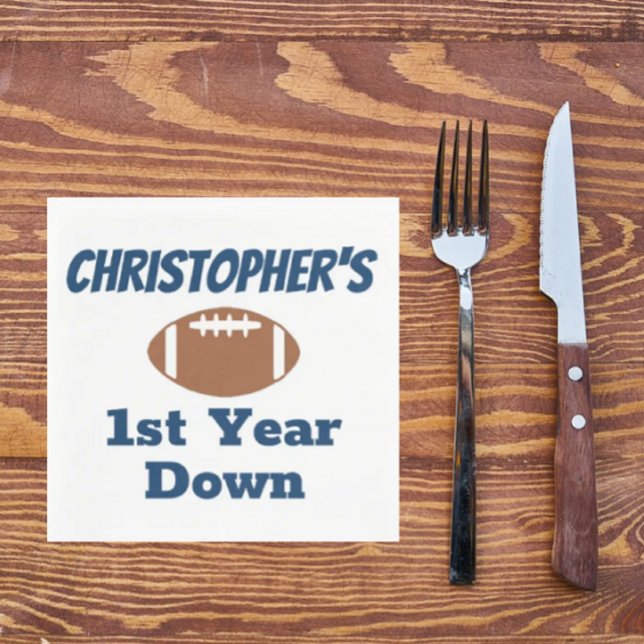 Fußball 1. Geburtstag Serviette (Von Creator hochgeladen)