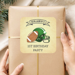 Fußball 1. Geburtstagsfeier Aufkleber Geschenkteil