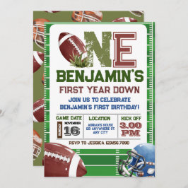 Fußball 1. Jahr ab Geburtstag Einladung