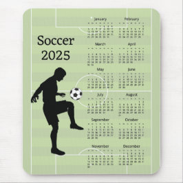 Fußball-2025-Kalender Mousepad