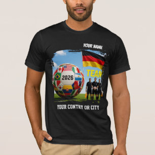 Fußball 2026 Fußball Deutschland Benutzerdefiniert T-Shirt