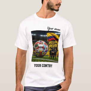 Fußball 2026 Futbol Kolumbien Benutzerdefinierter T-Shirt