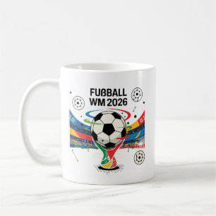 Fußball 2026 ⚽ – Globales Fußball-Fan-Design Kaffeetasse