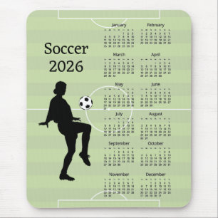 Fußball 2026 Kalender  Mousepad