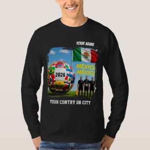 Fußball 2026 Mexico Benutzerdefinierter Ländername T-Shirt