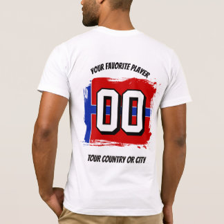 Fußball 2026 NORWEGEN Benutzerdefinierter Länderna T-Shirt