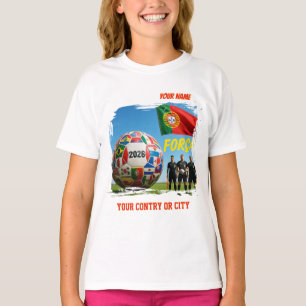 Fußball 2026 Portugal Benutzerdefinierter Länderna T-Shirt