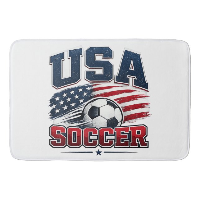 Fußball 2026 USA Badematte (Vorderseite)