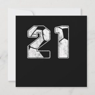 Fußball 21. Geburtstagsfeier Sportgeschenk Einladung