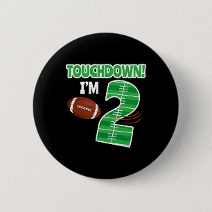 Fußball 2. Geburtstagsspiel Party Lover Team Button