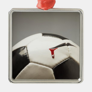 Fußball 3 silbernes ornament