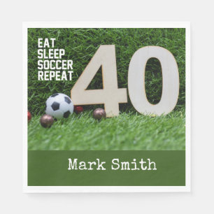 Fußball 40. Geburtstag Party Serviette
