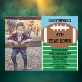 Fußball 4. Jahr ab Geburtstag Einladung