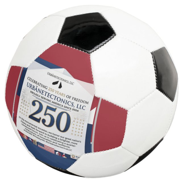 Fußball 4. Juli 250. Rot Weiß Blau (Dreiviertel)