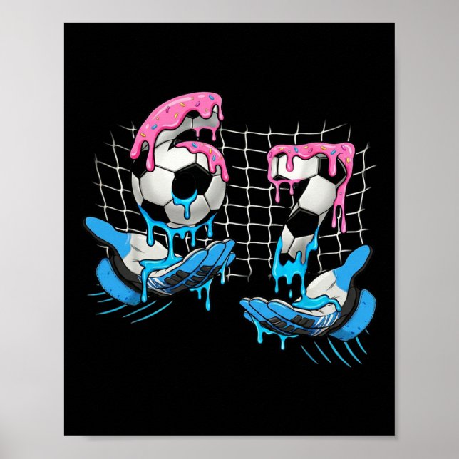 Fußball 67 Kinder Eis Drip Lustig 6 7 Hände Meme Poster (Vorne)