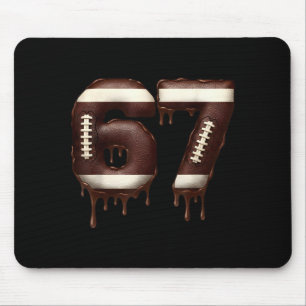 Fußball 67 Lustig Sechs Sieben 6 7 Meme Mousepad