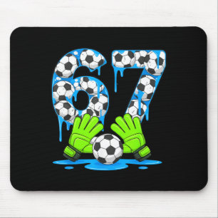 Fußball 67 Sechs Sieben Gen Alpha Meme Drip 67 Eis Mousepad