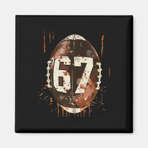 Fußball 67 Six Seven Alpha Slang 6 7 Meme Kinder T Magnet
