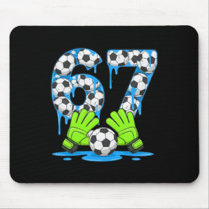 Fußball 67 Six Seven Gen Alpha Meme Drip 67 Eiscre Mousepad