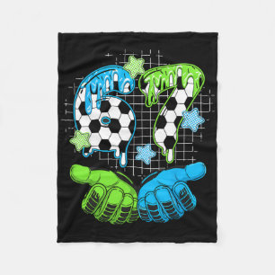 Fußball 67 Six Seven Lustiges Gen Alpha Meme Drip Fleecedecke