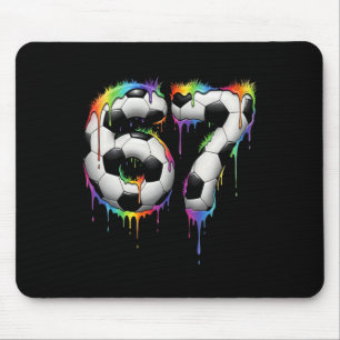 Fußball 67 Six Seven Lustiges Gen Alpha Meme Regen Mousepad