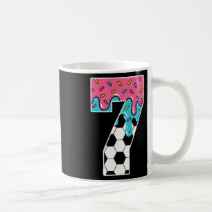 Fußball 7 Jahre alte Eiscreme-Tropfen-Jugend 7. Ge Kaffeetasse