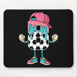 Fußball 8 Jahre alte Eiscreme-Drip-Jugend 8. Gebur Mousepad