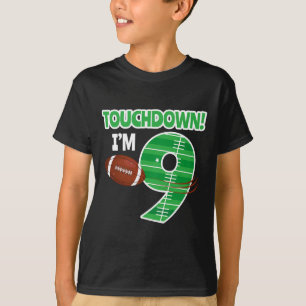 Fußball 9. Geburtstagsparty Spielball Lover Team T-Shirt