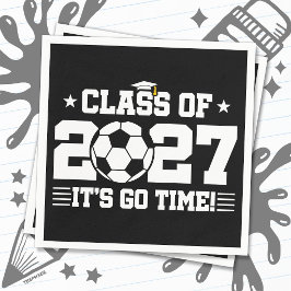 Fußball-Abschluss, es ist soweit, Abschlussklasse  Serviette