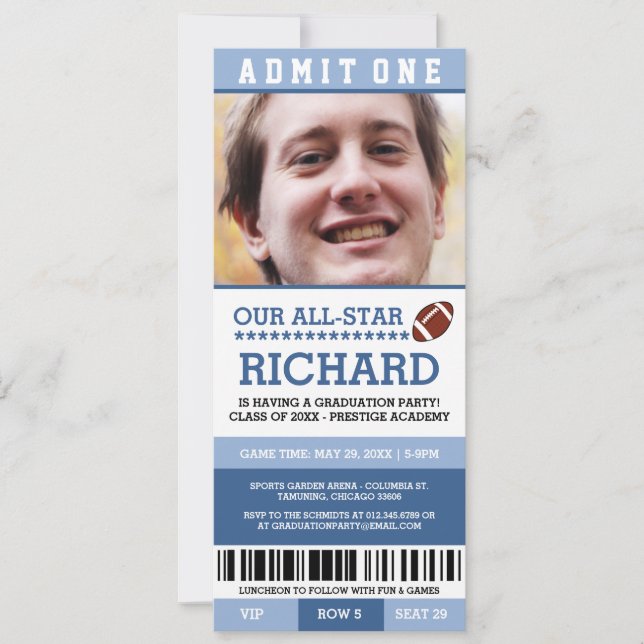 Fußball-Abschluss-Party lädt ein Einladung (Vorderseite)