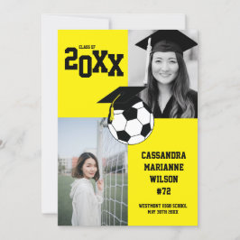 Fußball-Abschluss Sportgelbe Ankündigung