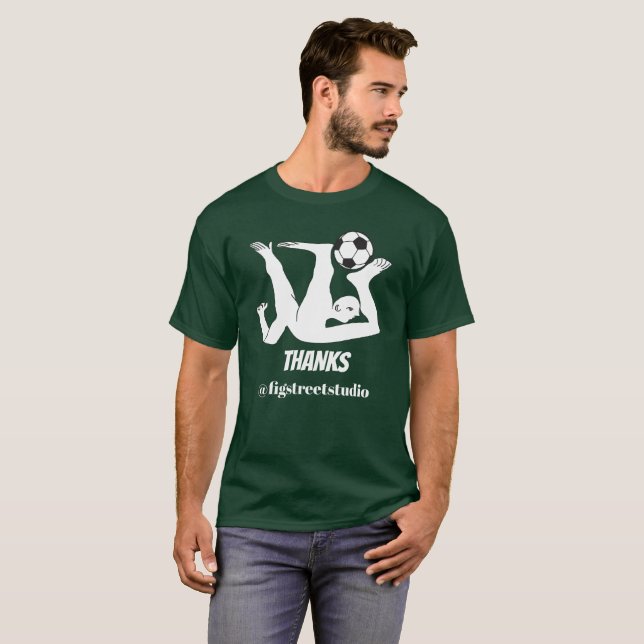 Fußball Abstrakt. Hinzufügen, Bearbeiten, T - Shir T-Shirt (Vorne ganz)