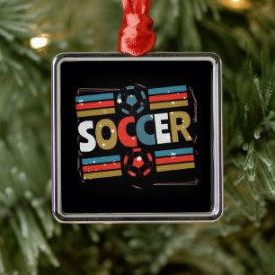 Fußball Abstrakte Word Kunst - Minimalistisch Ornament Aus Metall