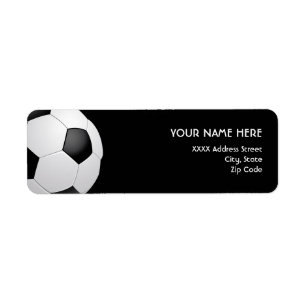 Fußball-Adressen-Etiketten