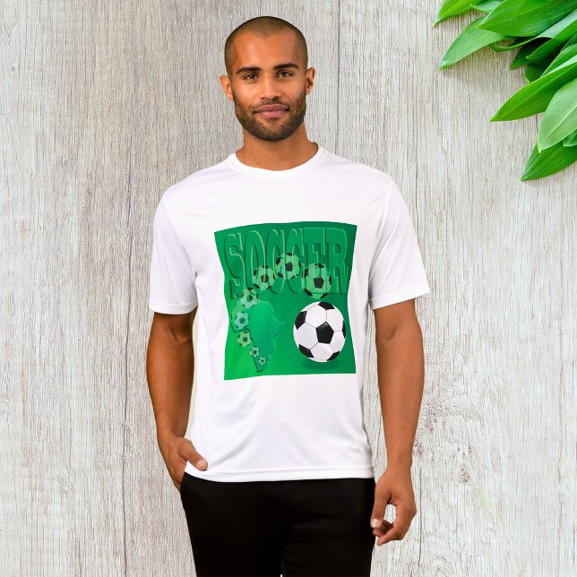 Fußball Afrika Bold Green Fußball T-Shirt (Von Creator hochgeladen)
