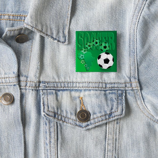 Fußball Afrika Bold Grün Fußball Button (Von Creator hochgeladen)