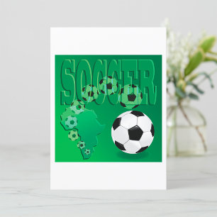 Fußball Afrika Bold Grün Fußball Einladung