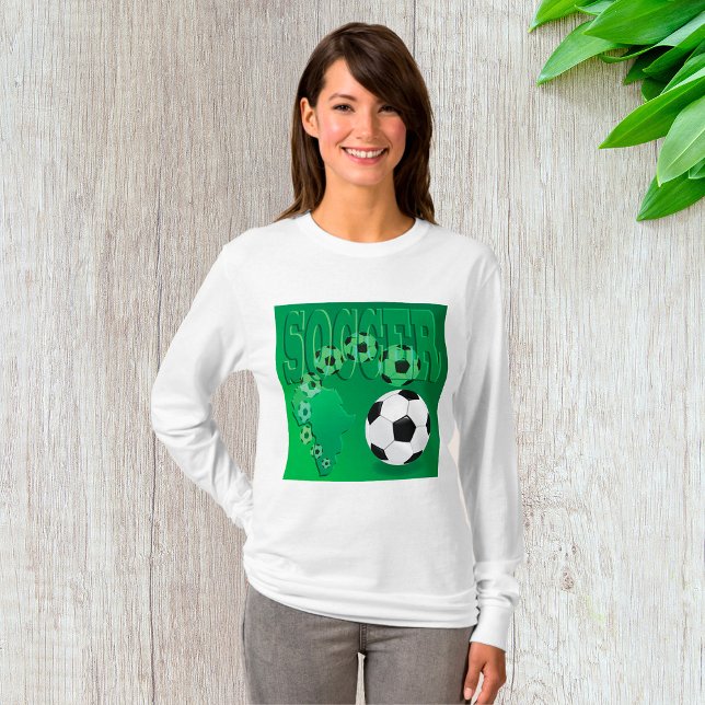 Fußball Afrika Bold Grün Fußball T-Shirt (Von Creator hochgeladen)