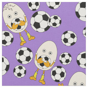 Fußball-Äghead-Muster Stoff